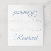 ブルー&グレーエレガントウェディングリザーブ座席表 プレイスカード (外部開封)