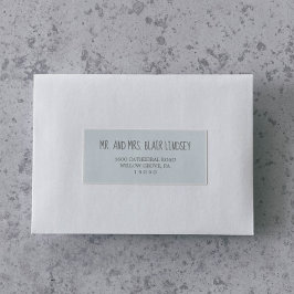 ブルー&グレーボーイベビーシャワーゲスト住所 シール