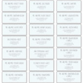 ブルー&グレーボーイベビーシャワーゲスト住所 シール (正面)