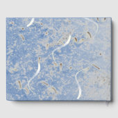 ブルー&グレーマーブルモノグラムゲストブック ゲストブック (裏面)