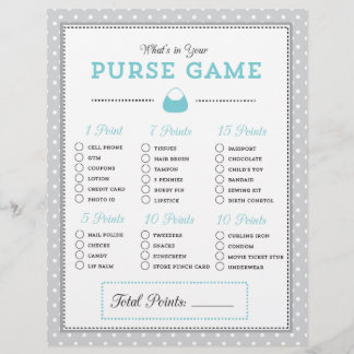 ブルー&グレー財布の中身は？ゲーム