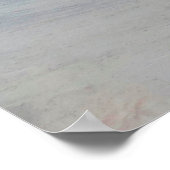 ブルー、グレー、ホワイト抽象芸術アート絵画のバックグロ ポスター (角)