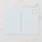 ブルー グレー 黒 おもしろい ヒゲあり ポストカード (裏面)