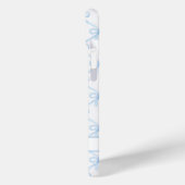 ブルー コケット ウォーターカラー リボン Case-Mate iPhoneケース (裏面 / 左)