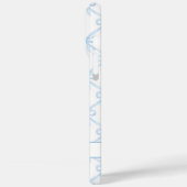 ブルー コケット ウォーターカラー リボン Case-Mate iPhoneケース (裏面 / 左)
