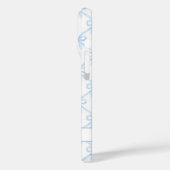 ブルー コケット ウォーターカラー リボン Case-Mate iPhoneケース (裏面 / 左)