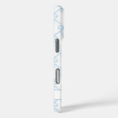 ブルー コケット ウォーターカラー リボン Case-Mate iPhoneケース (裏面 / 右)
