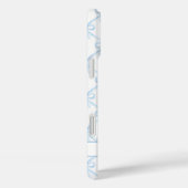 ブルー コケット ウォーターカラー リボン Case-Mate iPhoneケース (裏面 / 右)