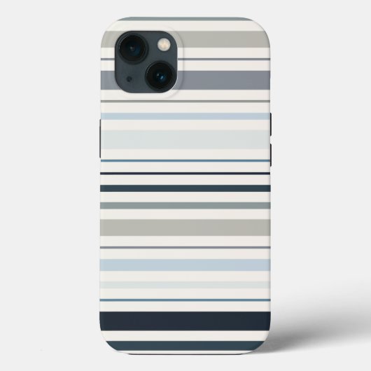 ブルー コースト ストライプ Case-Mate iPhoneケース (裏面)