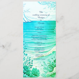 ブルー・コースト・バイブ ウェディング プログラム & メニュー