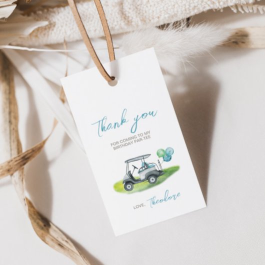 ブルー ゴルフ パット パット パーティー ギフト タグ