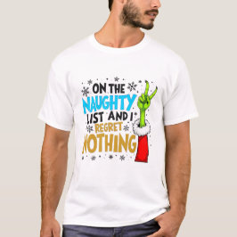 ブルー&ゴールドのナウティリストのクリスマス生物デザイン Tシャツ
