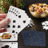 ブルー&ゴールドの神聖幾何学模様をカスタマイズ トランプ (インサイチュ)