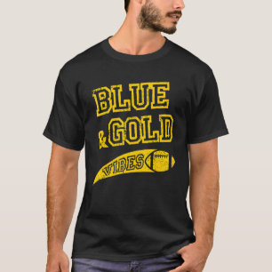 ブルー＆ゴールドの雰囲気が好きなアメリカンフットボールチームのファン１ Tシャツ