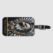 ブルー・ゴールド・アンド・シルバー・イーグル ラゲッジタグ (正面横)