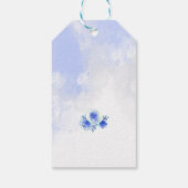 ブルー＆ゴールド ティーパーティー ギフトタグ (裏面)