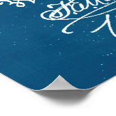 ブルー |サクソフォン特許 ポスター (角)