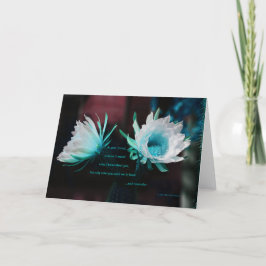 「ブルー·サボテン#70」と詩：フレンドシップの定義 カード