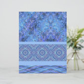 ブルー サンプラー スクラップブック ペーパー 両面ページ (スタンド正面)