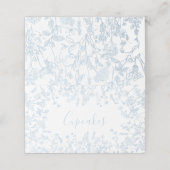 ブルー シノワズリー プレース セッティング カード (外部開封)