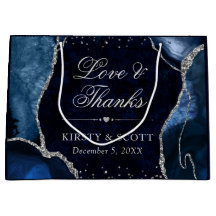 ブルー&シルバーグリッターアゲ結婚ート