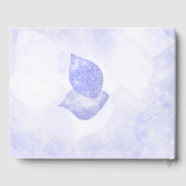 ブルー&シルバーグリッターツリーゲストブック ゲストブック (裏面)