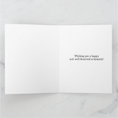 ブルー&シルバーグリッター退職 カード (内部)