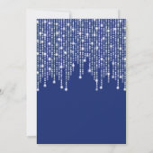 ブルー&シルバーストリングライツハヌカーパーティー 招待状 (裏面)