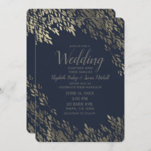 ブルー&シルバー葉ズシッ素朴ク結婚ズ