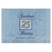 ブルー&シルバー25周年 カッティングボード (正面)