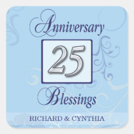 ブルー&シルバー25周年 スクエアシール