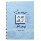 ブルー&シルバー25周年 ノートブック (正面)