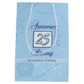 ブルー&シルバー25周年 ミディアムペーパーバッグ (裏面)