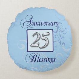 ブルー&シルバー25周年 ラウンドクッション