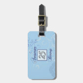 ブルー&シルバー25周年 ラゲッジタグ (正面縦)