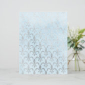 ブルー&シルバー（紋章の）フラ・ダ・リスクラップブック紙 (スタンド正面)