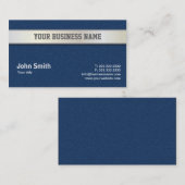 ブルー・ジーンズおよび銀製ベルトの名刺 名刺 (正面/裏面)