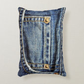 ブルー・ジーンズのポケット アクセントクッション (正面(垂直))