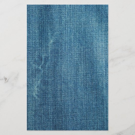 ブルー・ジーンズの背景 便箋 (正面)