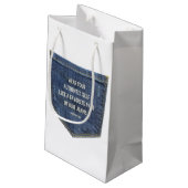 ブルー・ジーンズ スモールペーパーバッグ (裏面アングル)