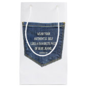 ブルー・ジーンズ スモールペーパーバッグ (正面)