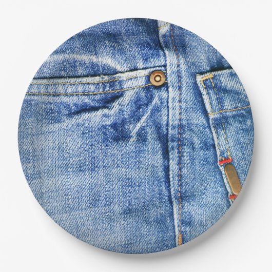 ブルー・ジーンズ ペーパープレート (正面)