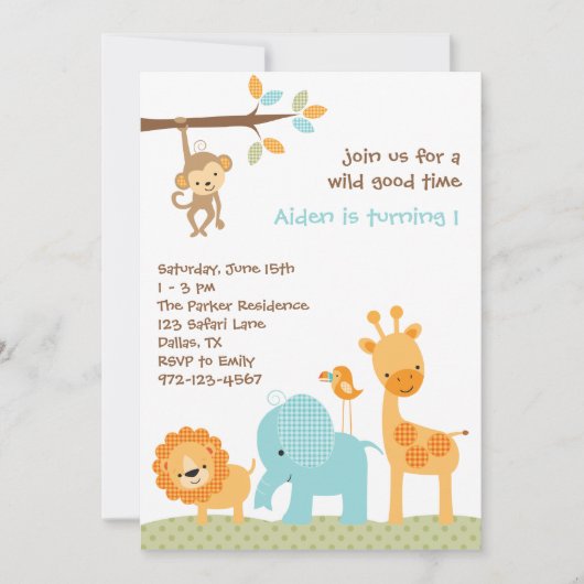 ブルー スイート サファリ インビテーション (正面)