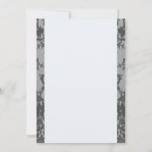 ブルー スカイズ & レースのウェディング 招待状 (裏面)