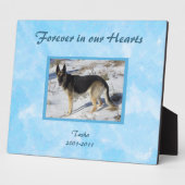 ブルー スカイ ペット メモリアル フォト プレート フォトプラーク (側面)