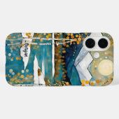 ブルー スノー マウンテン ネーム iPhone / iPad カー Case-Mate iPhoneケース (裏面 (横))