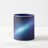 ブルー・スーパーノヴァの宇宙星雲 天文学 マグカップ (中央)