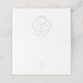 ブルー&セージCelticアイリッシュスワンラブノット結婚ズ プレイスカード (外部開封)