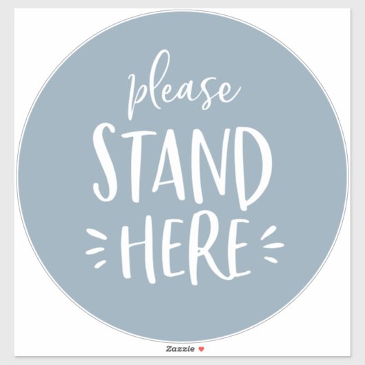 ブルー ソーシャル ディスタンシング コロナウイルス 感染症対策 大型 フロア マーカー シール (シート)