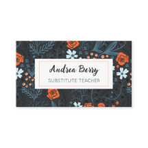 ブルー&タンジェリンオレンジ代替先生